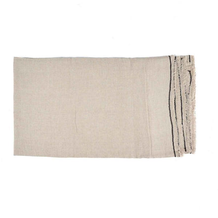 Die Toskana-Tischdecke – Naturschwarz – 150 x 250 Bazar Bizar Living