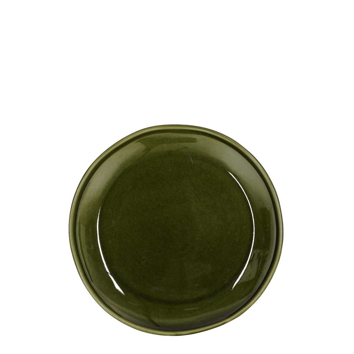 Rhea breakfast plate - Ø20 cm - ceramic - green