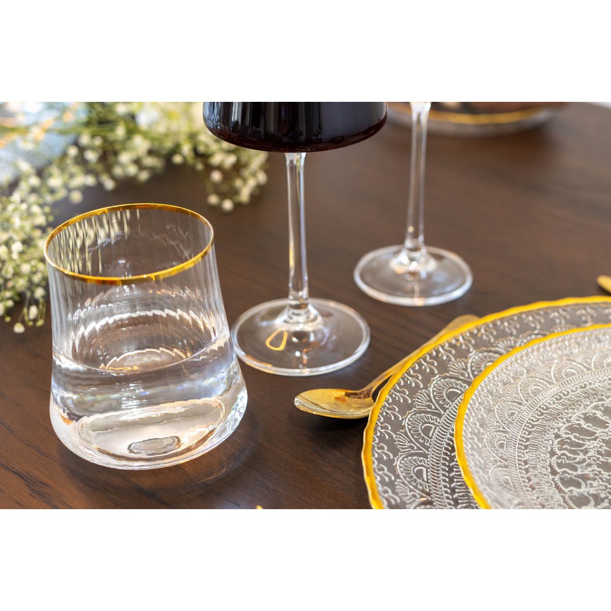 350 ml vergoldete Kantenbrille - Los 6 6 - Pimis Living