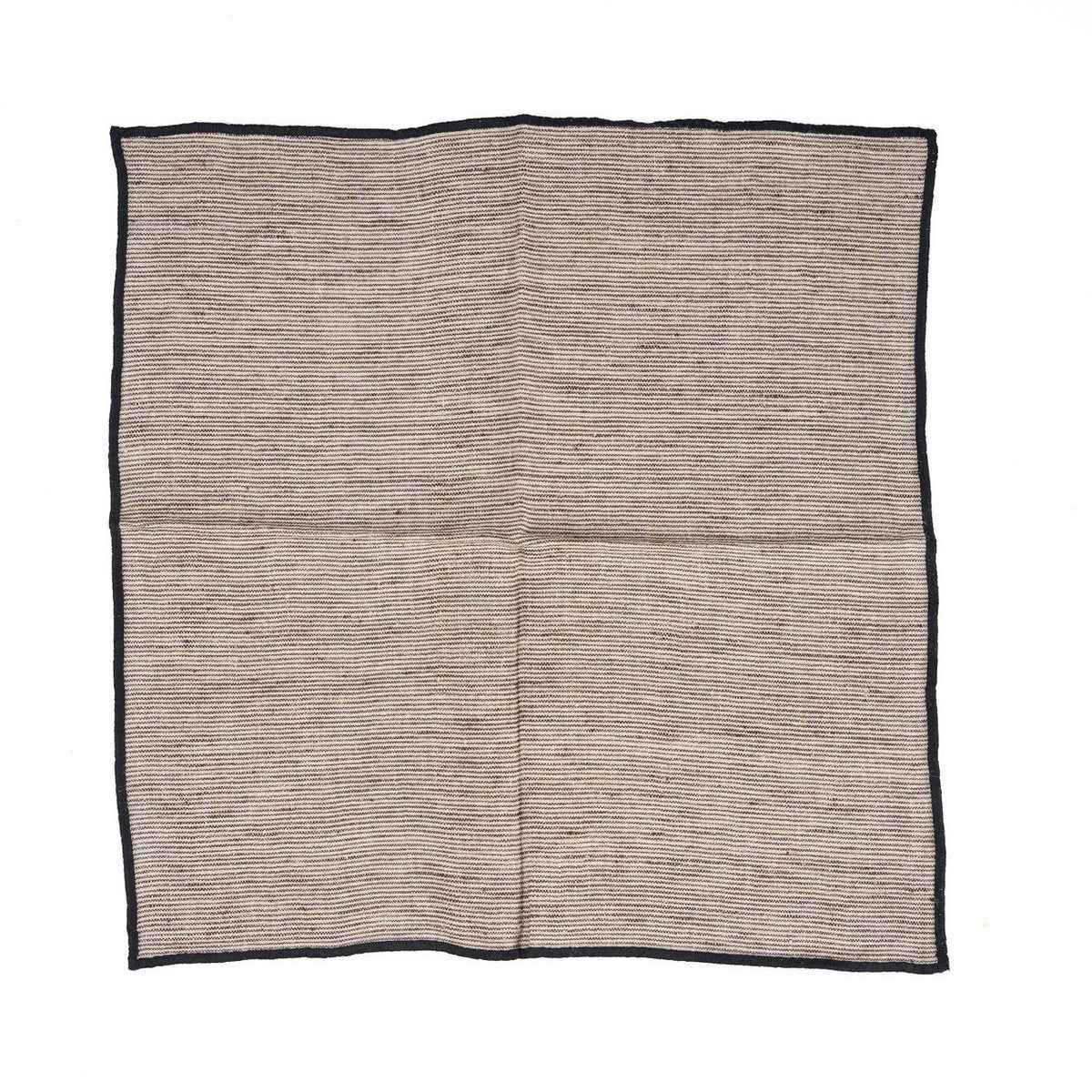 The Code Leinenserviette – Naturschwarz – 45 x 45 Bazar Bizar Living