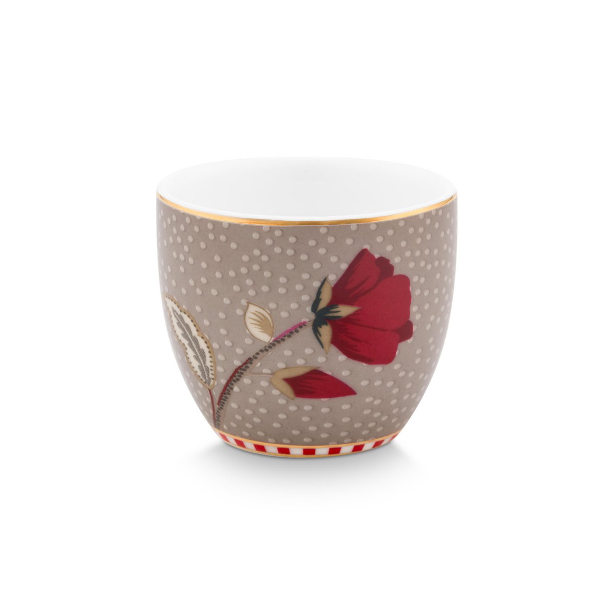 Set/4 Egg Cups Blooming Tales Fantasy Khaki - Pimis Living