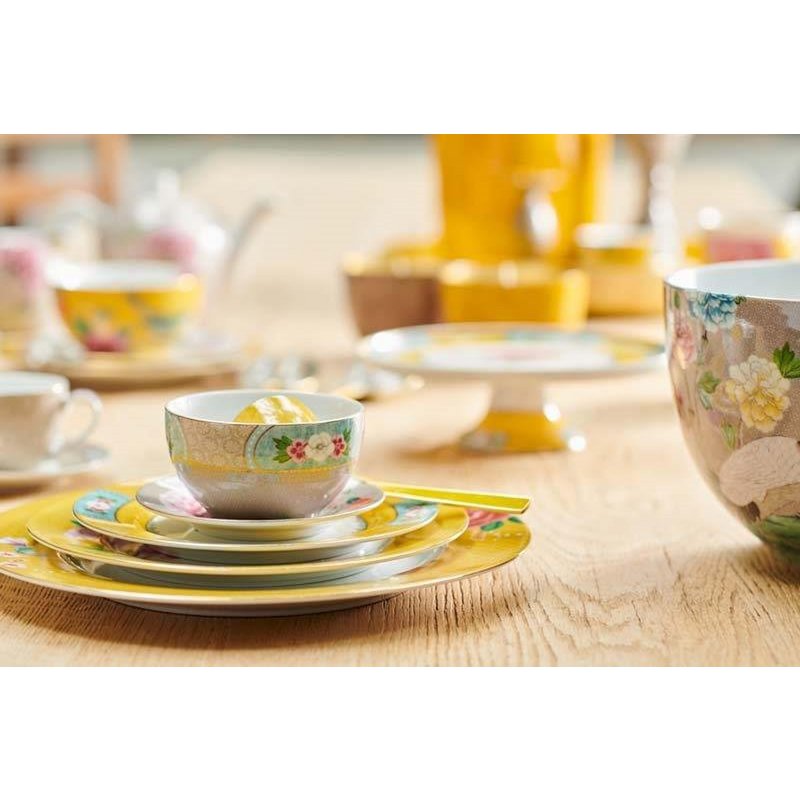 Tea Pot Large Blushing Birds Khaki 1.6ltr - Pimis Living