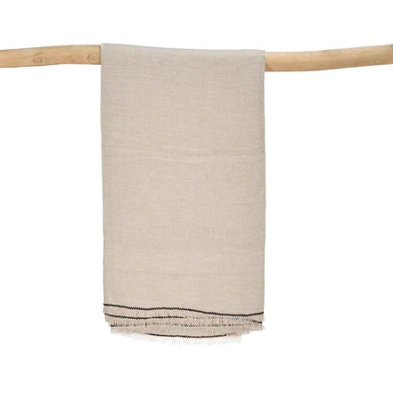 Die Toskana-Tischdecke – Naturschwarz – 150 x 250 Bazar Bizar Living