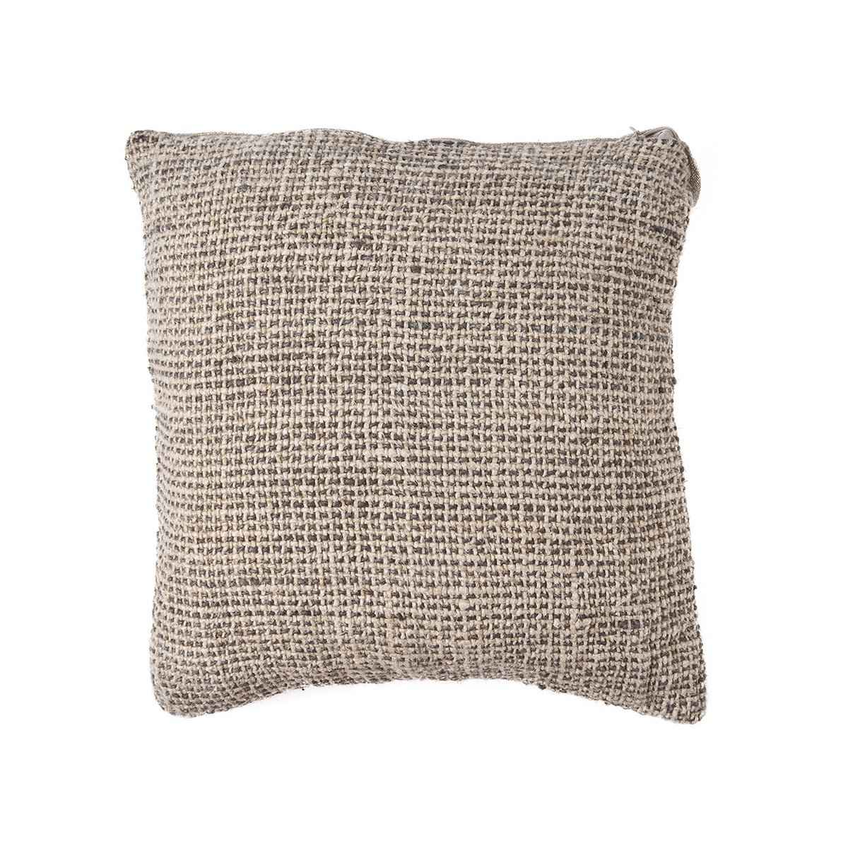 Der Leinenkorn-Kissenbezug – Naturschwarz Bazar Bizar Living