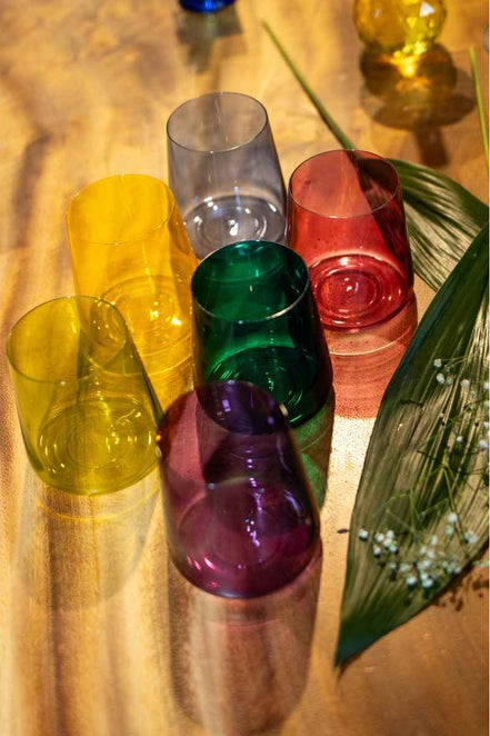 Wassergläser 6 Farben 300 ml - Lose 6 AULICA