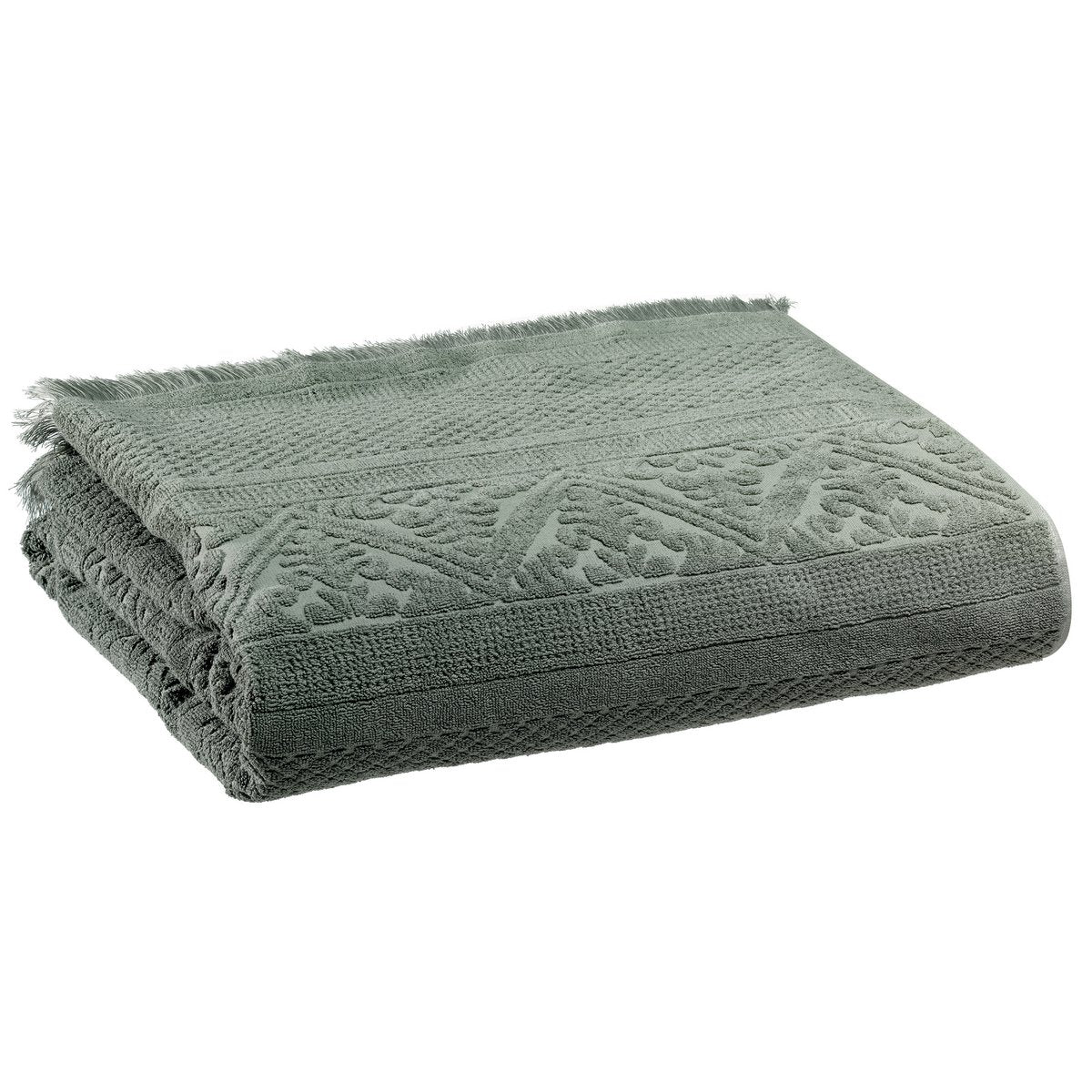 Schlichtes Badetuch Zoé Thym 100 x 180 - Pimis Living