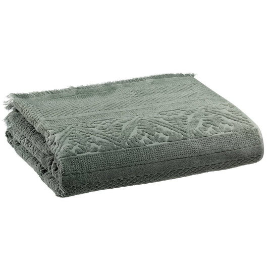 Schlichtes Badetuch Zoé Thym 100 x 180 - Pimis Living