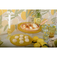 28 cm weiß -an -weiß Kuchenschale -Zitrone AULICA