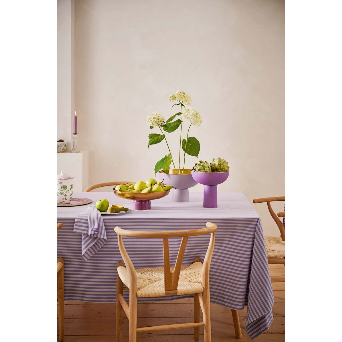 Low Tray Metal Lilac 12.50x35cm - Pimis Living