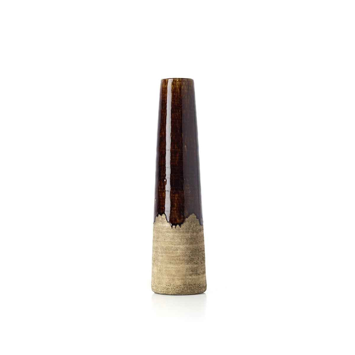 Die Amber Cone Vase – Betonbraun – M Bazar Bizar Living