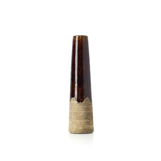 Die Amber Cone Vase – Betonbraun – M Bazar Bizar Living