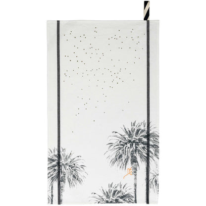 Pamela White Tea Towel 50 x 70