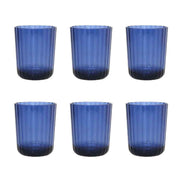 Acrylblau -Wassergläser - Los 6 AULICA