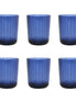 Acrylblau -Wassergläser - Los 6 AULICA