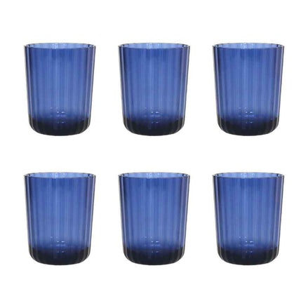Acrylblau -Wassergläser - Los 6 AULICA