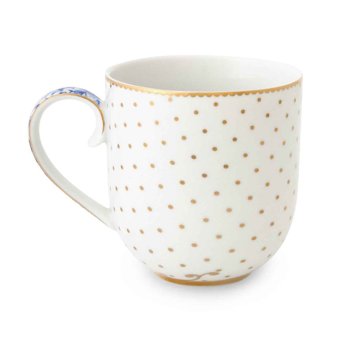 Set/2 Mugs Small Royal White