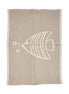 Das Leinenfisch-Küchentuch – Naturweiß – 50 x 70 Bazar Bizar Living