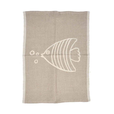 Das Leinenfisch-Küchentuch – Naturweiß – 50 x 70 Bazar Bizar Living