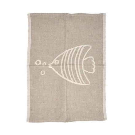 Das Leinenfisch-Küchentuch – Naturweiß – 50 x 70 Bazar Bizar Living