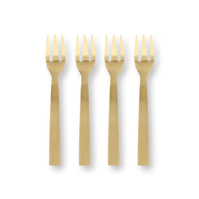 Set/4 Cake Forks Enamelled Berry Blues 14.5cm - Pimis Living