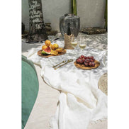 Die Leinentischdecke – Weiß – 150 x 250 Bazar Bizar Living