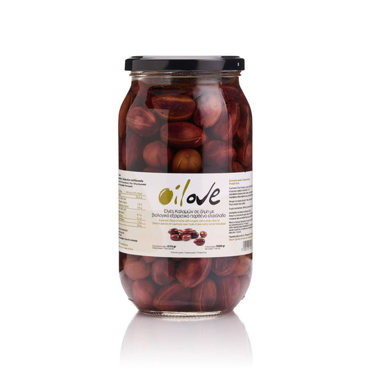 OILOVE® Tafeloliven in Salzlake und Bio-Olivenöl, Glas - Pimis Living