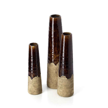 Die Amber Cone Vase – Betonbraun – S Bazar Bizar Living