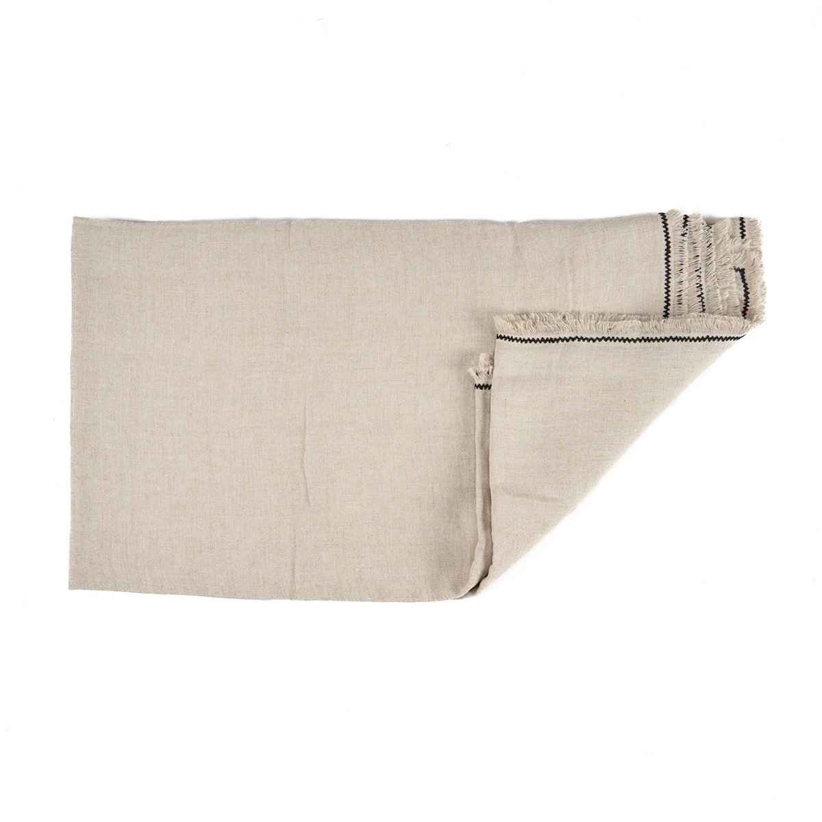 Die Toskana-Tischdecke – Naturschwarz – 150 x 250 Bazar Bizar Living