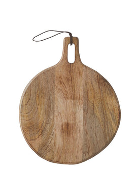 Duko Servierbrett – Ø28 cm – 100 % FSC Mangoholz – Braun