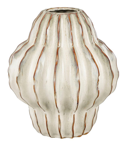 Altea Vase – H28 x Ø25 cm – Keramik – gebrochenes Weiß - Pimis living by Konceptpunkt