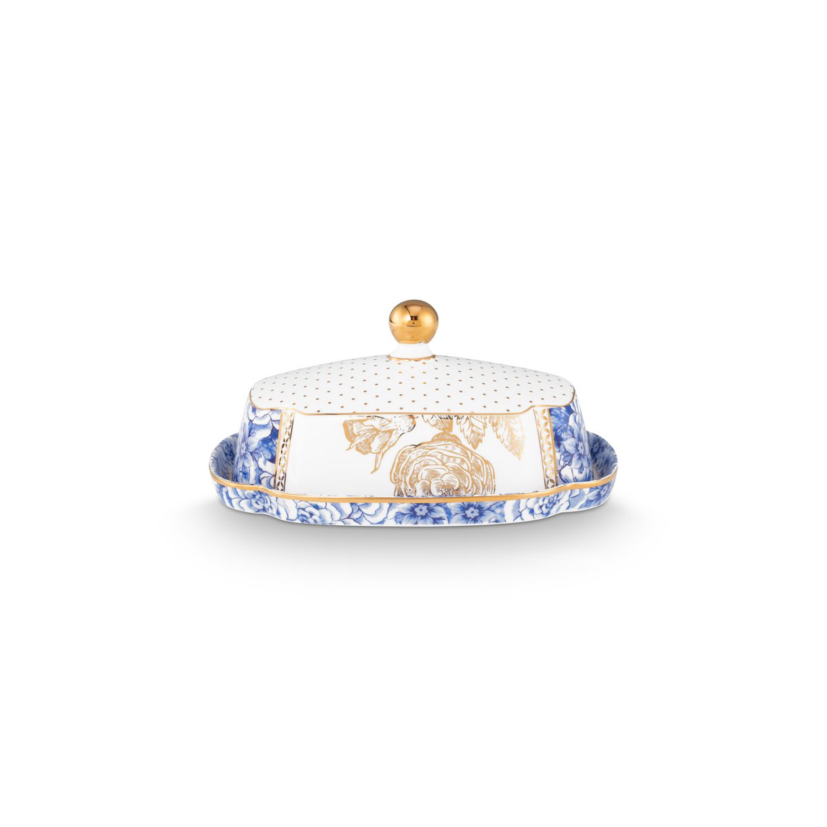 Butter Dish Royal White 19x14x9cm - Pimis Living