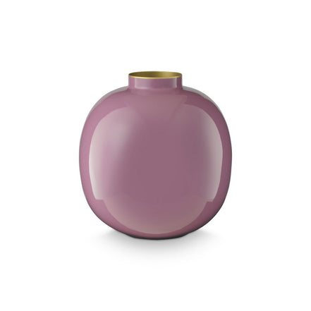 Vase metal purple 23cm
