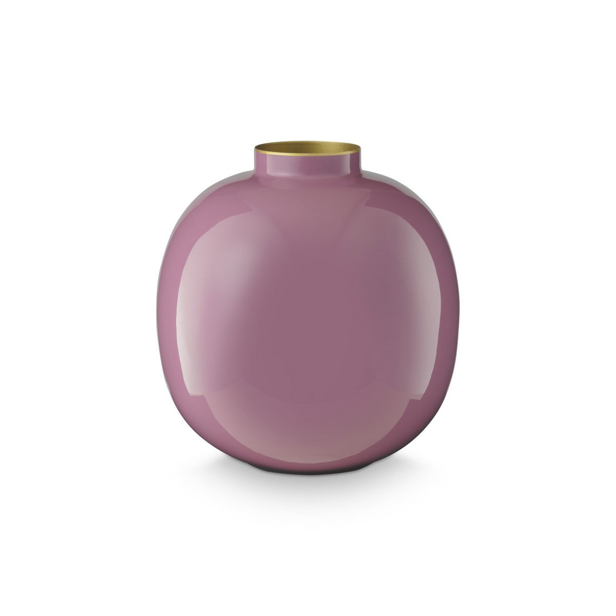 Vase metal purple 23cm