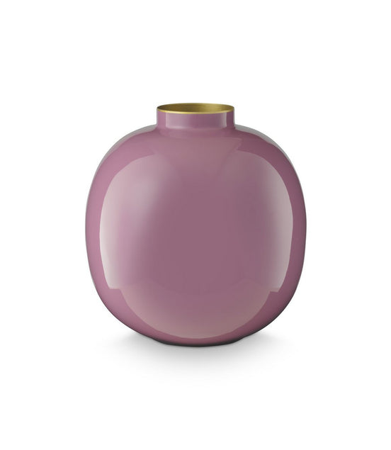 Vase metal purple 23cm
