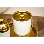 ECRU und Golden Ice Eimer 15x15x18,5 cm AULICA