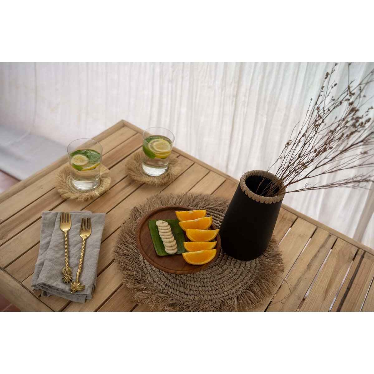 Das Seegras Raffia Tischset – Natur Bazar Bizar Living