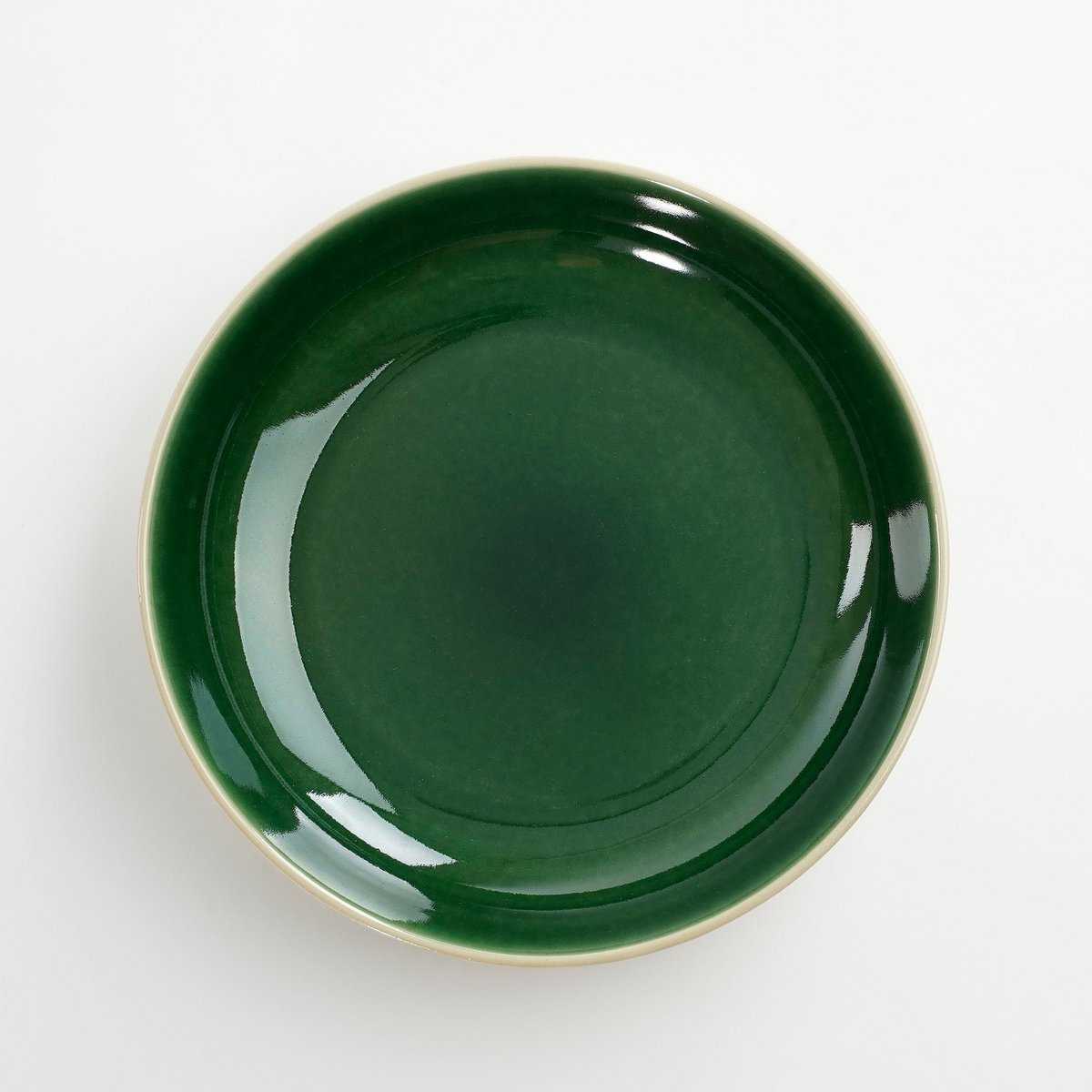 Elice deep plate – Ø22 cm – Ceramic – Green