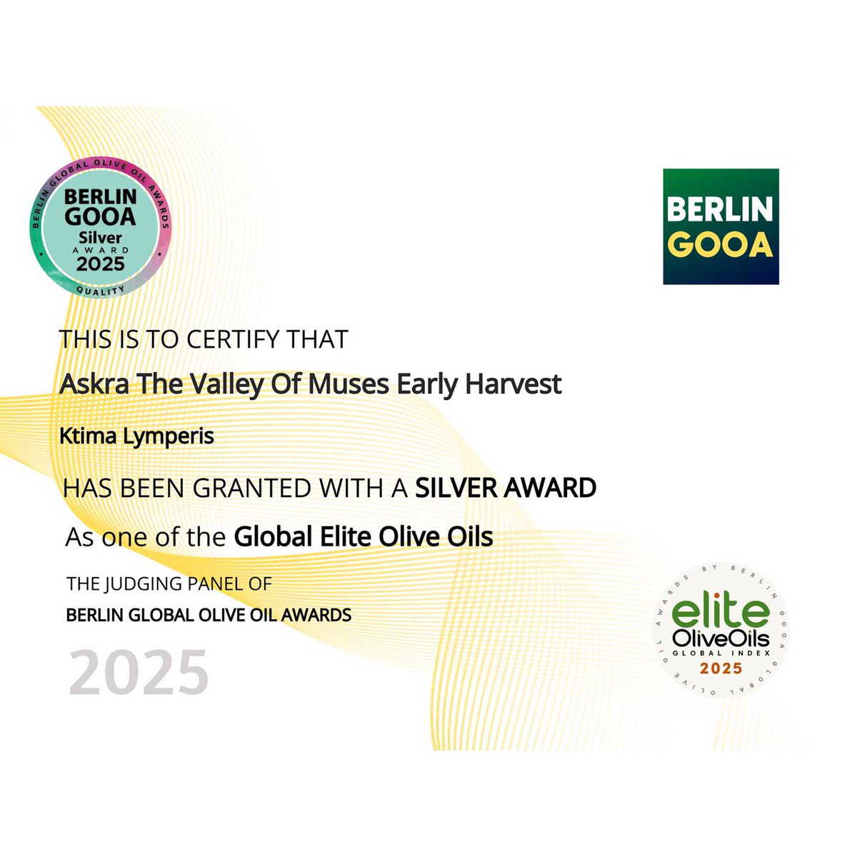 ASKRA Early Harvest Monovarietales extra natives Olivenöl - Pimis Living