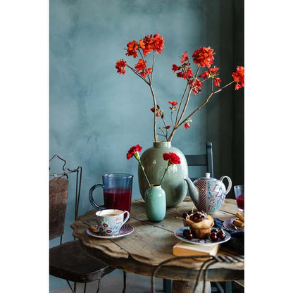 Tea Pot Large Flower Festival Light Blue 1.6ltr - Pimis Living