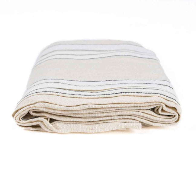 Die Provence-Tischdecke – Naturschwarzweiß – 150 x 250 Bazar Bizar Living