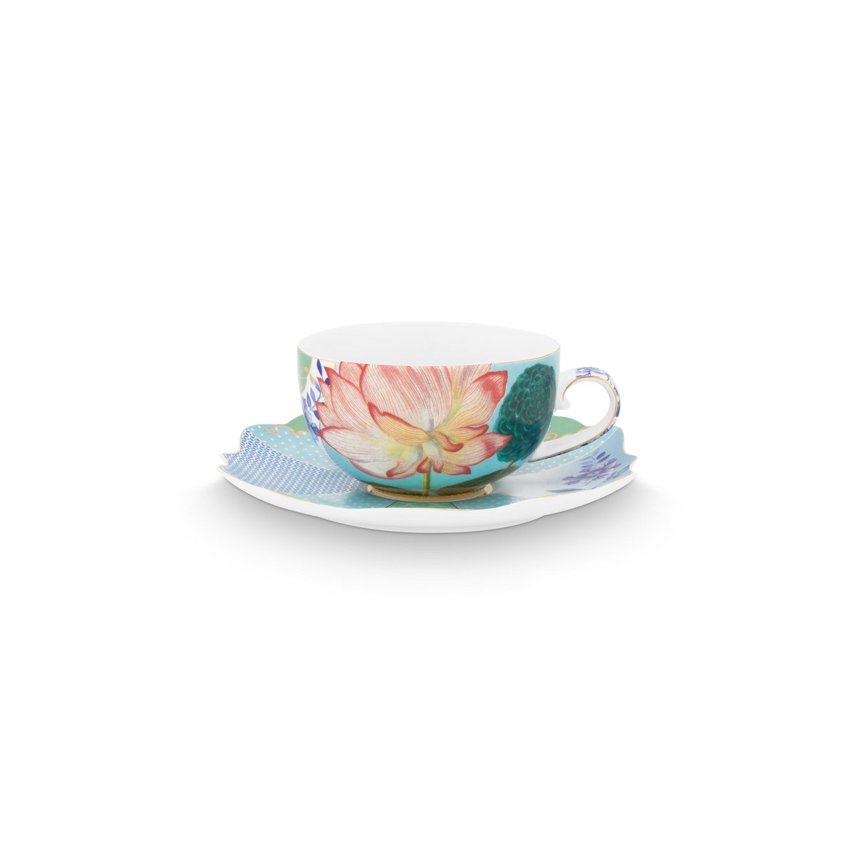 Set/2 Tea Cups & Saucers Royal Flowers - Pimis Living
