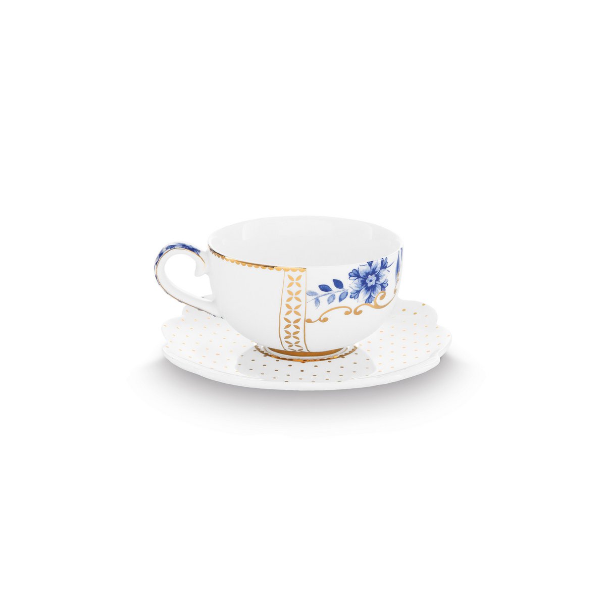 Set/2 Espresso Cups & Saucers Royal White - Pimis Living