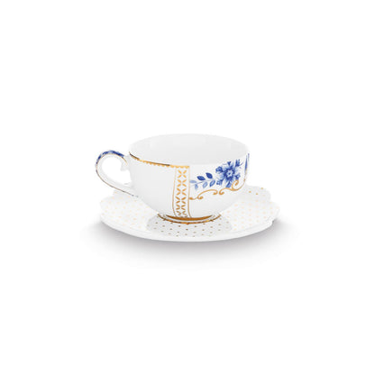Set/2 Espresso Cups & Saucers Royal White - Pimis Living