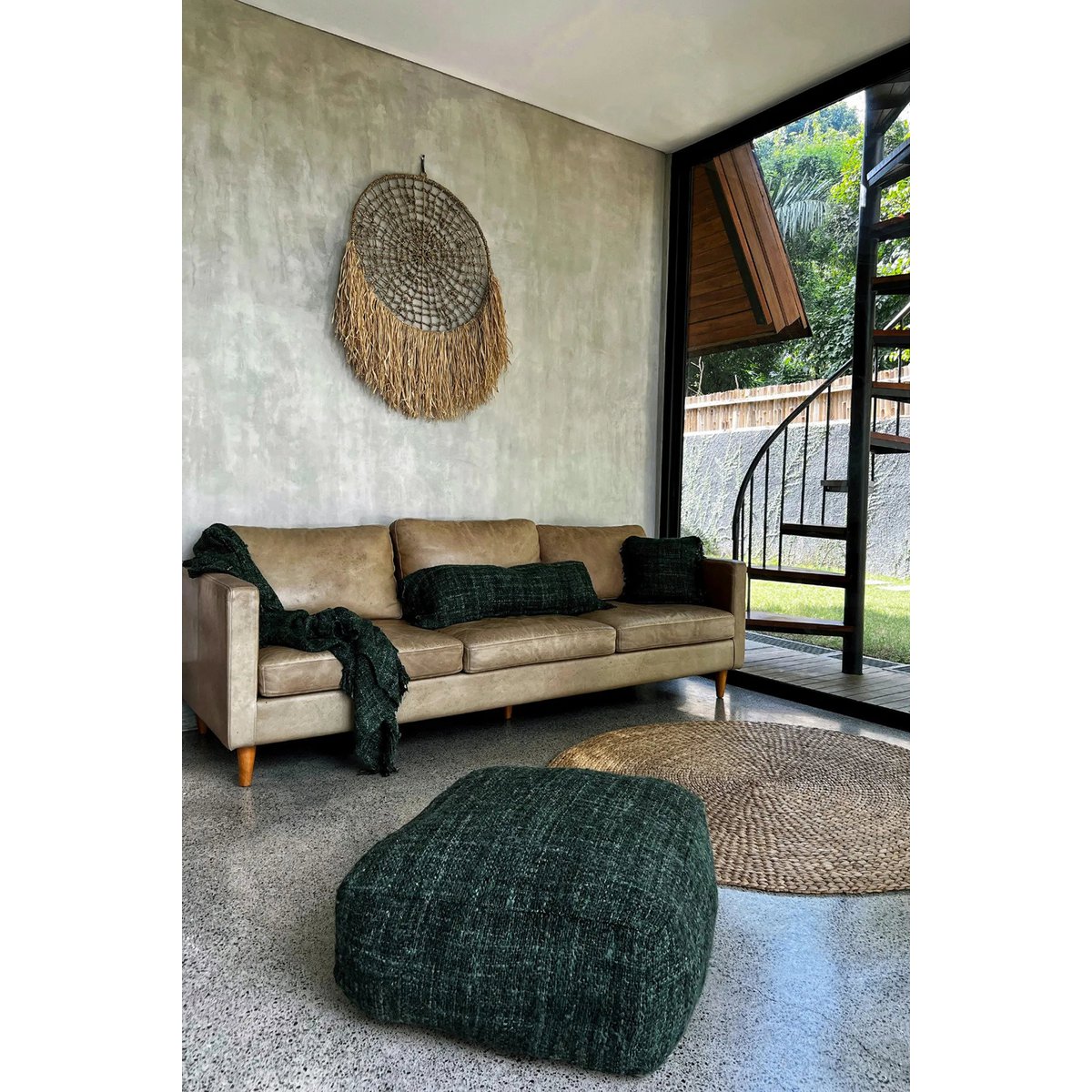 Der Oh My Gee Pouffe - Waldgrün - Pimis Living