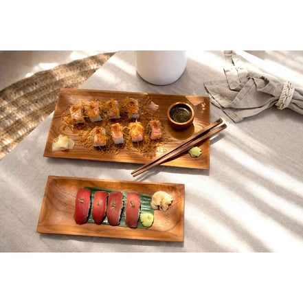 Die Teakwurzel-Sushi-Platte - L. Bazar Bizar Living