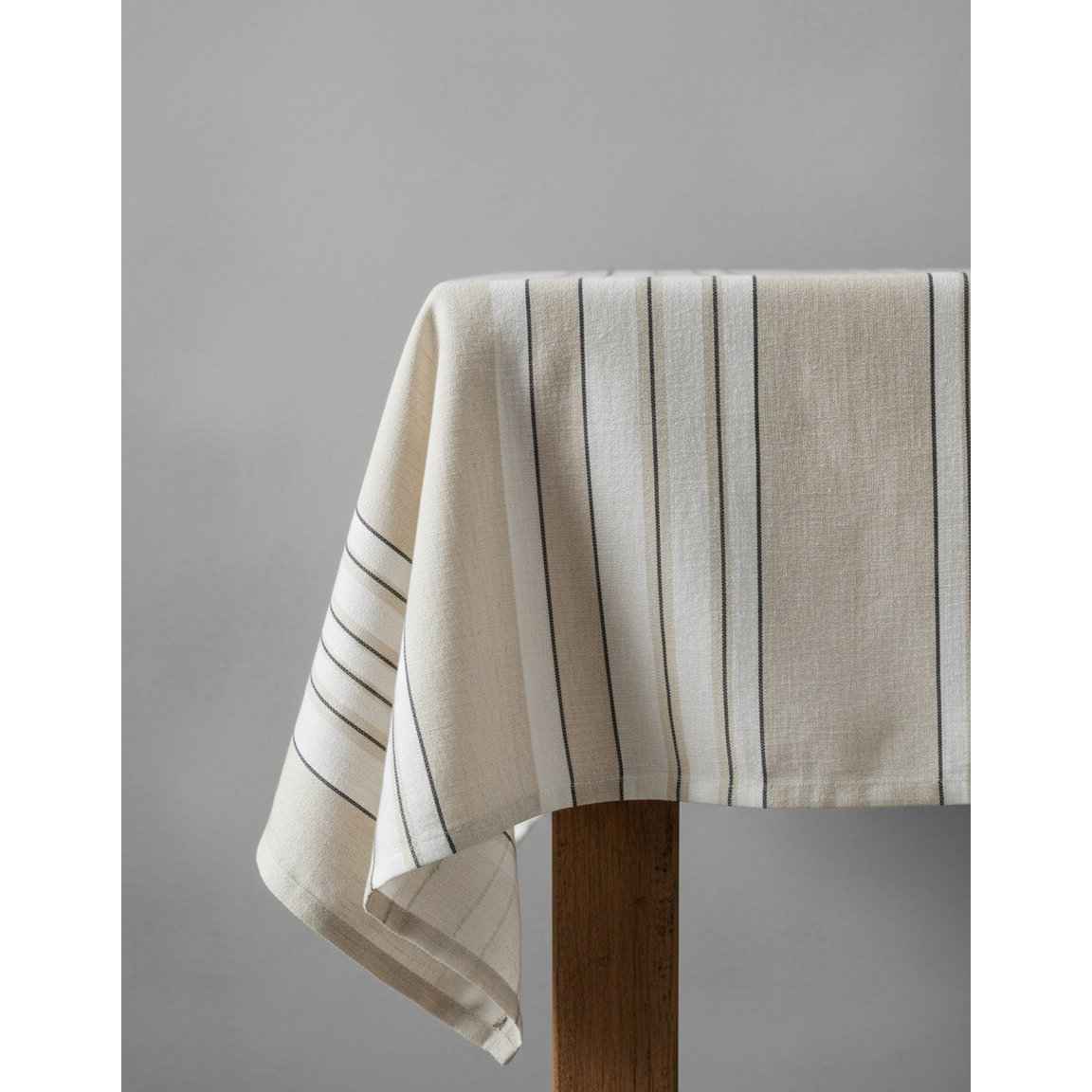 Die Provence-Tischdecke – Naturschwarzweiß – 150 x 250 Bazar Bizar Living