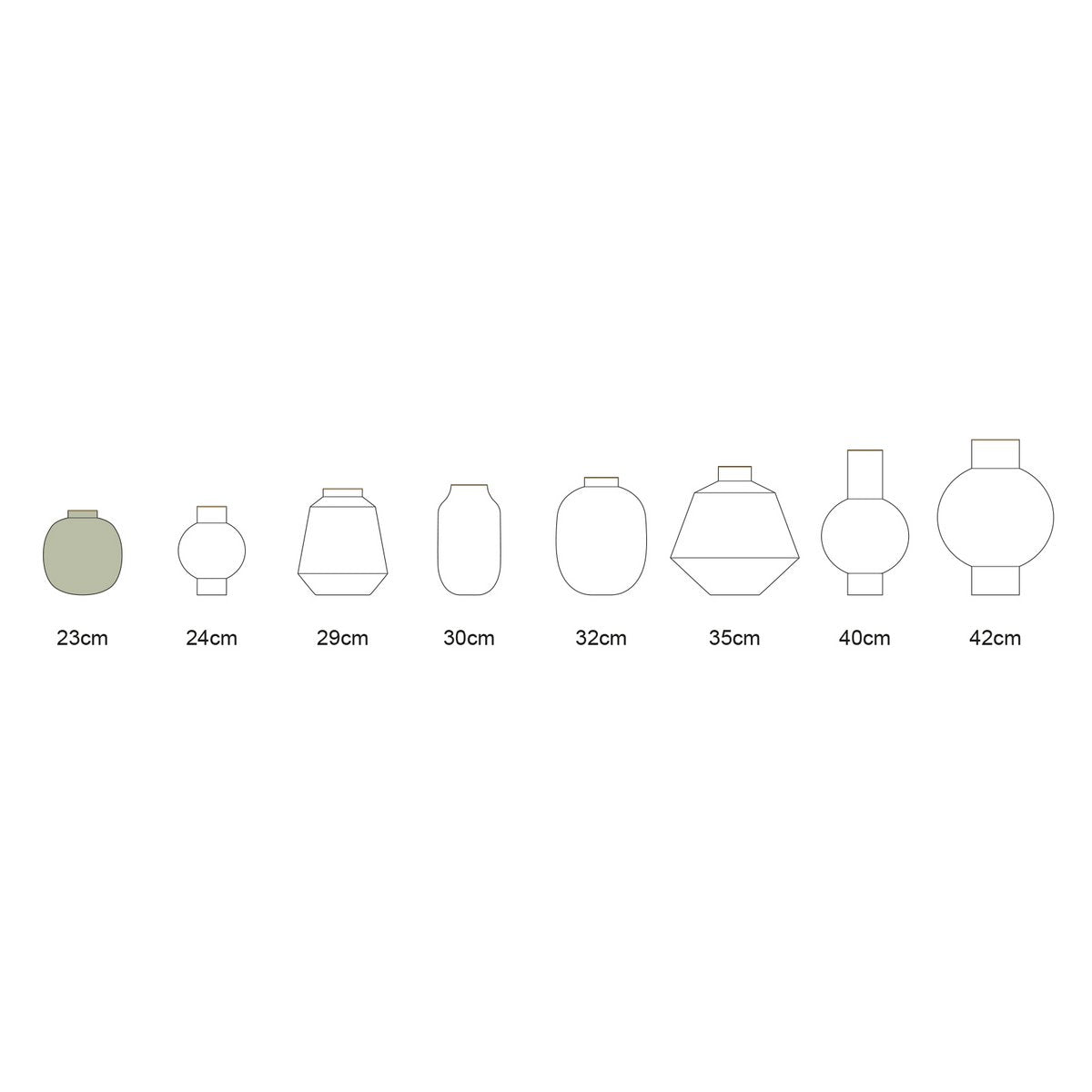 Vase Metall Lila 23cm Pip Studio - German and Austrian markets only