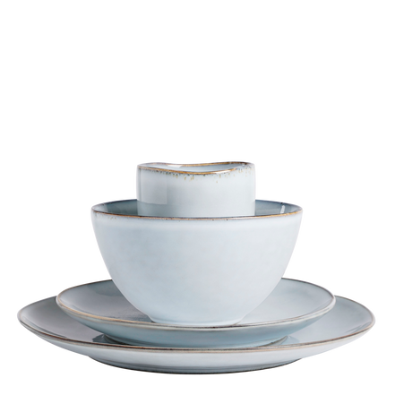 Tabo tableware set for 4 people - gray