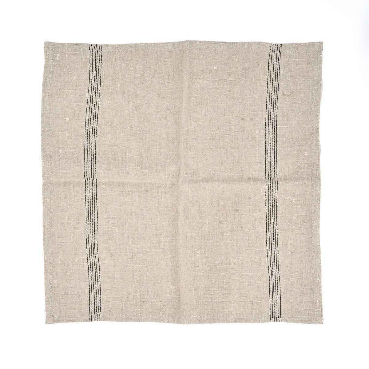 The Lint Biscuit Serviette – Naturschwarz – 45 x 45 Bazar Bizar Living