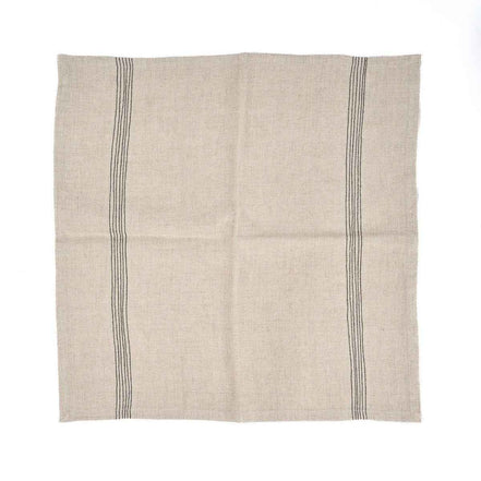 The Lint Biscuit Serviette – Naturschwarz – 45 x 45 Bazar Bizar Living
